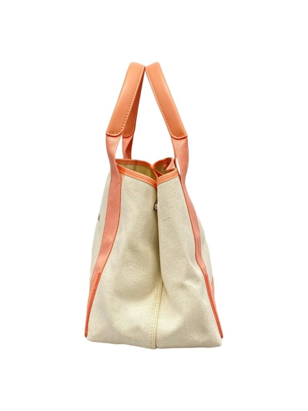 Balenciaga Tote Navy Cabas S Beige Pink Leather - Picture 4 of 13